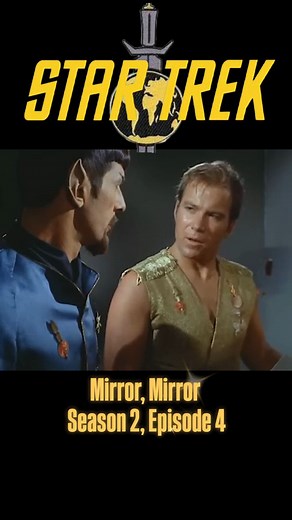 Star Trek - Mirror, Mirror A transporter malfunction sends Capt Kirk and his party to a cutthroat parallel universe, where Enterprise officers advance through assassination. #startrek #trekkie #scifi #startrektos #spock #startrektng #startrekdiscovery #startrekvoyager #startrekthenextgeneration #starfleet #startrekfan #startrekenterprise #startrekpicard #starwars #captainkirk #startrekds #enterprise #space #startrekdeepspacenine #startrektheoriginalseries #williamshatner #sciencefiction #picard 