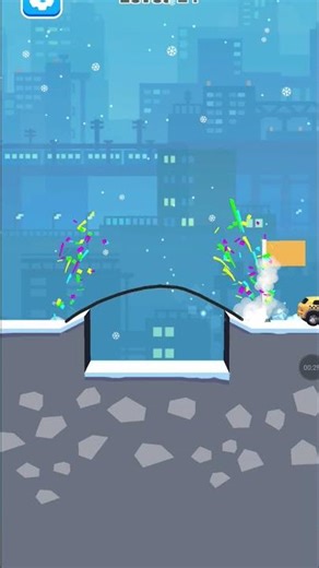 Draw Bridge Game: Car Bridge level 22 #shorts #youtubeshorts