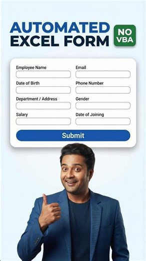 How to Create an Automated Data Entry Form in Excel No VBA