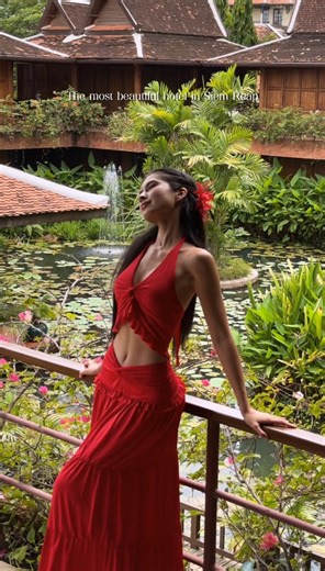 I discovered the most beautiful hotel in Siem Reap 🪷📍Angkor Village Hotel | Mélia Constantin