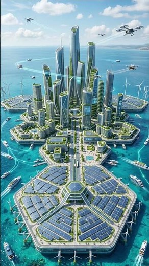 🏙️ Future Smart Digital City 2050 | Futuristic Megacity