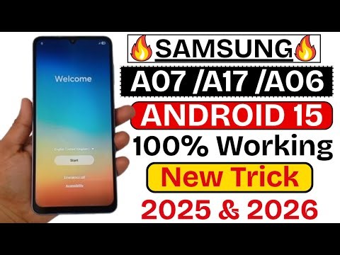 Samsung Android 15 FRP Bypass 2025 — 1-Click Unlock for A07/A06/A17 (No PC Needed!)