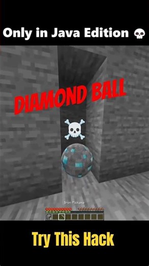 Diamond ball in Minecraft it should be shocked for us 🤯 #minecraft #viral #shots