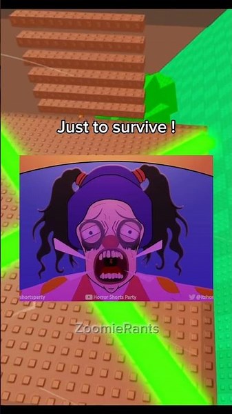 She Woke Up As Clown 😨 #roblox #robloxrant #rblx #horror