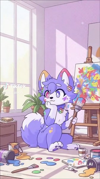 I’m just a girl who loves drawing 🥺💞 #ai #furry #aiart #aifurry #elserai