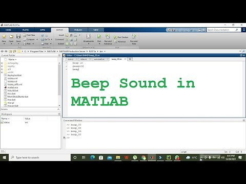 how to generate beep sound in matlab | make beep sound in matlab