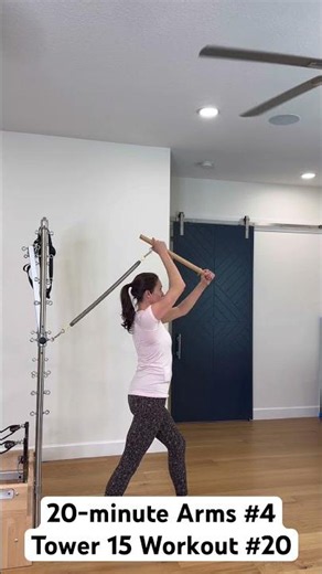 20 min Pilates Tower Arm Series 💪 Try 7-day free membership! #Pilates #TowerPilates #armworkout