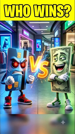 💳 Credit Card vs 💵 Cash | Who Really Rules Money? 😂 #shorts