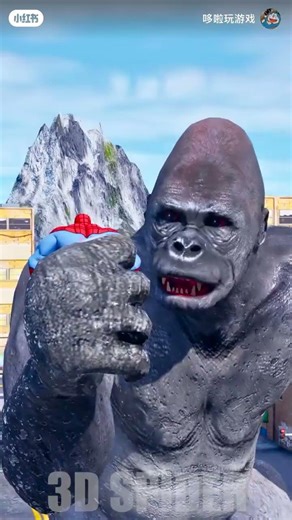 Spider-Man vs. Giant Gorilla: The Epic Battle for the City! 🦍🕸️