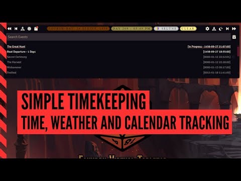 Simple Timekeeping & Calendar - Foundry VTT
