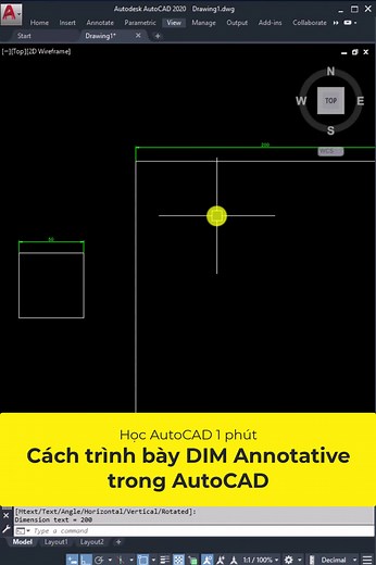 Cách trình bày DIM Annotative trong AutoCAD #vaduni #hocautocad | Học Viện Autocad Online