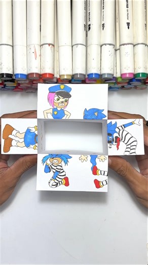 Sonic #art #diy #papercraft #cute #thingstodo#viral