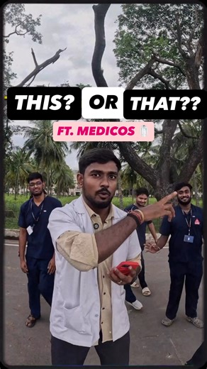 Saran Ramesh on Instagram: "🤯This or That? ft.Medicos🥼🔥 Single or committed?? Theory or viva?? 🤣🔥 Full fun mode !! . . Do follow @saranified & @medwithsaran for more medical content 💛 . . [ This or that, medicos love, mbbs fun, medicos fun, medical students, medicos, med students, medicine, medical life, med vlogs, medical college, medical college fun, med fun, medivos life, medico, medico vlogs, medico memes, medicos collab, saranified, medicos challenge, medical content, fyp, medwithsara