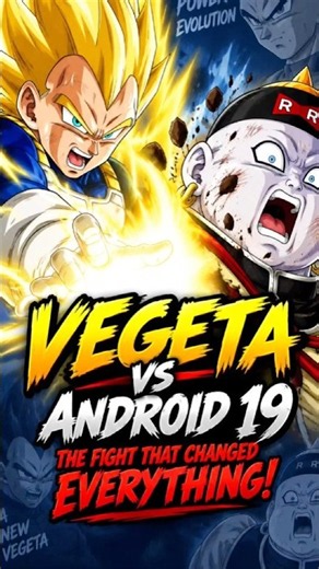 Vegeta vs Android 19 — The Fight That Changed EVERYTHING! 😱🔥#dragonballz #vegeta #anime #dbz