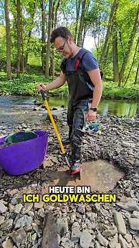 Viel Gold im neuen Fluss? Goldsuchen in Deutschland! 😁✌🏻 #goldwaschen #outdoor #golddoktor