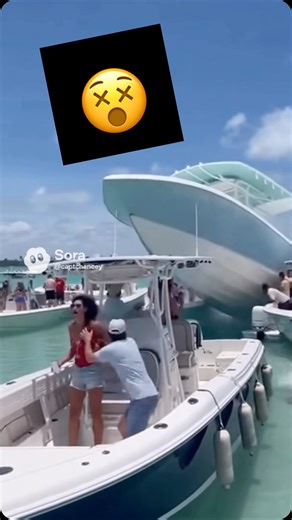 Boater coming in hot Sandbar Party #boating #fishing #boatinglife #disaster #rude # | Ben Chancey