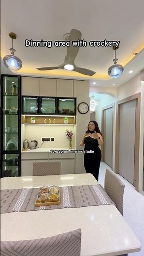How to design a minimal dining area with crockery and washbasin…