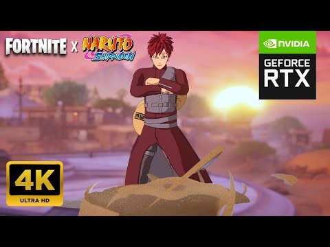 Gaara 4K Gameplay | FORTNITE x NARUTO | CH7