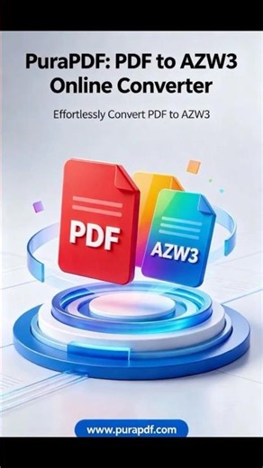 Convert PDF to AZW3 for Kindle online free #pdf #pdftools #pdfconvertor