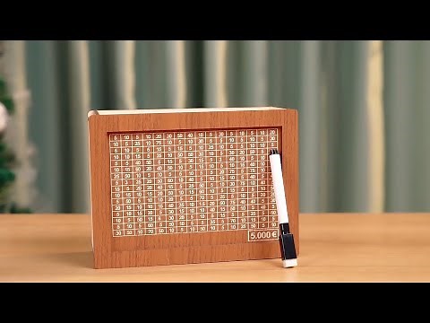 10000 Savings Challenge Box Review 2024 - Wooden Money Box