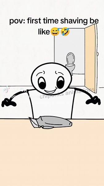 First Time Shaving Hilarious Animation 😂