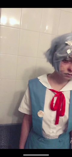 Emotional Rei Ayanami Cosplay on the Last Day of Summer