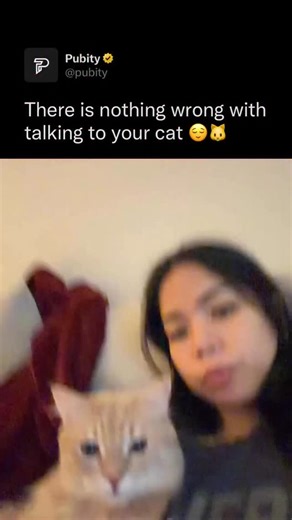 Pubity on Instagram: "I left my cat at home with a sitter for the holidays, and the second I walked back in, he had a full report ready. He starts meowing like he’s catching me up on everything I missed, pausing like he’s waiting for my response, then jumping right back in with more “details.” It’s basically a reunion convo, except I only get one word in before he talks over me again. Credit: _rrradk via ViralHog #Pubity #funny #Wholesome"