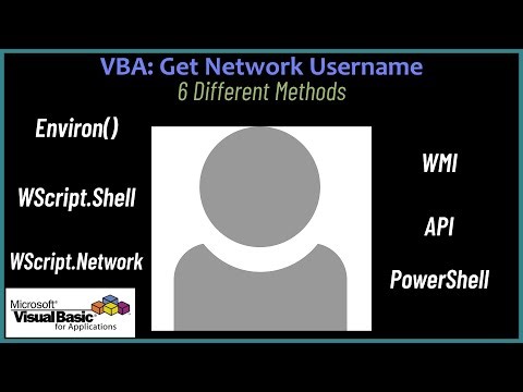 VBA - Get Network Username