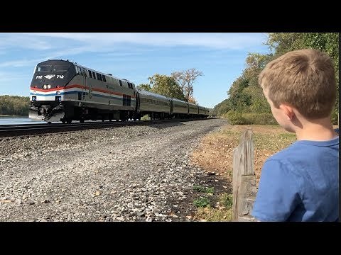 TRAIN TRACKERS # 5 - FAST AMTRAK PASSENGER TRAINS