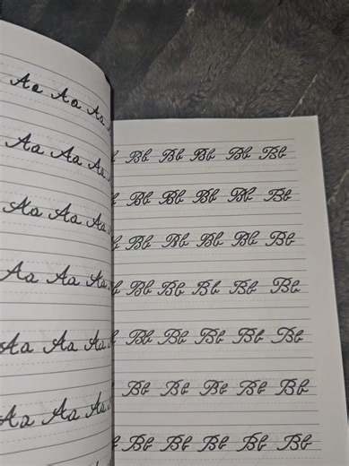 This notebook is designed to gently teach you cursive in a way that feels calm, clear, and approachable. With guided practice pages and smooth, high-quality paper, it helps you understand letter connections, flow, and spacing while building muscle memory naturally. Whether you’re relearning cursive or starting for the first time, the notebook turns practice into a relaxing routine that improves handwriting and confidence one page at a time. #cursivewriting #homeschooling #elementaryschool #handw