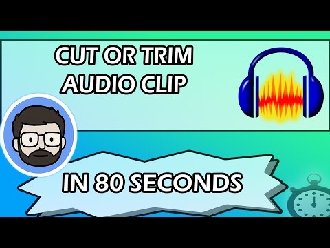 How To Cut Or Trim Audio in Audacity IN 80 SECONDS