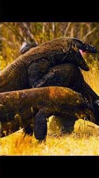 The scene of these two Komodo dragons fighting was simply breathtaking. #wildlife #shorts #animals