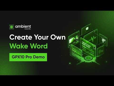 Build a Custom Wake Word on GPX-10 | EdgeSphere + TensorFlow/Keras Tutorial