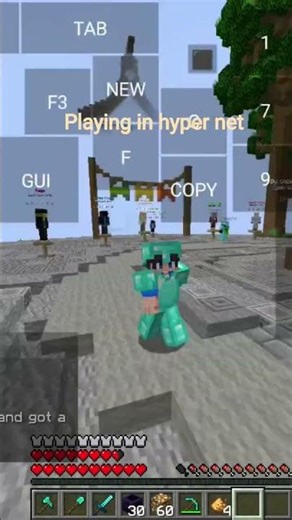 playing in #hypernetwork #minecraft new season 😧😀