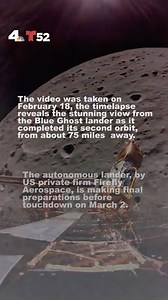 NASA's Blue Ghost spaceship reveals close-up of the Moon as the autonomous lander operarated by US private firm Firefly Aerospace plans to make its final preparations before touchdown on March 2. Firefly Aerospace wrote on X: 'Earth rise, Earth set, repeat!' | Mekahlo