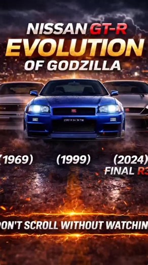 The Evolution of Nissan GT-R (1969–2024) | The Last Godzilla 🐉 #car