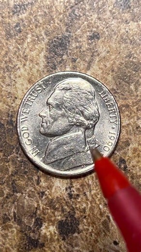 1990 P Jefferson nickel fun facts ￼
