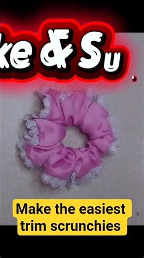 How to make the easiest Scrunchies for beginners #sewingtutorial #handmade