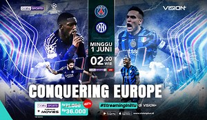 Link Live Streaming PSG vs Inter Milan di Final Liga Champions 2024-2025 di Vision , Klik di Sini! : Okezone Bola