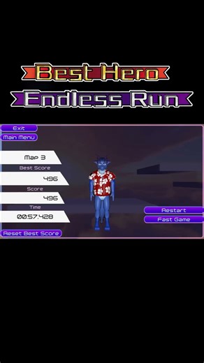 Best Hero: Endless Run - Result Screen