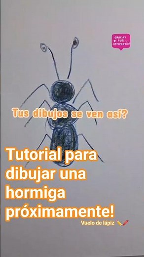 Transforma tus dibujos! 🐜 Aprende a dibujar una hormiga realista paso a paso