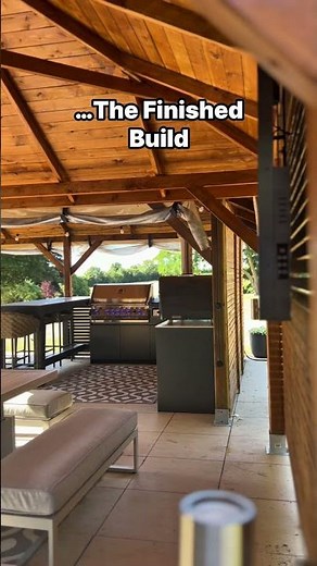 Design into reality on this amazing outdoor luxury shelter and kitchen 👀🔥