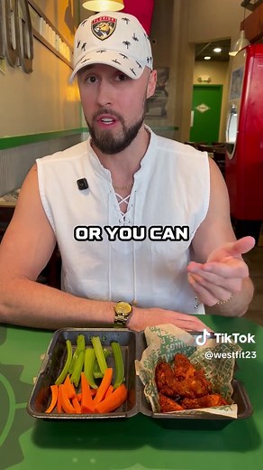 How To Lose Weight Eating At Wingstop! 🍗 This is the exact meal you should order if you’re on a weight loss journey. You can consume thousands of calories at Wingstop if you don’t know what to order. If you’re busy and you have to eat at fast food then you should probably shoot me a follow. To make sure you stay in a calorie deficit you’re gonna wanna order… 5 bone in Wings (Hot or Cajun wings) and carrots and celery sticks on the side. And for a drink a water or diet soda. Skip the sauce becau