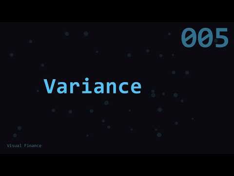 Variance (Definition) | Visual Finance | VF005