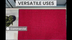 Envelor Indoor Outdoor Doormat Maroon 24 in. x 36 in. Coco Loop Floor Mat RMC-11510-MR-M