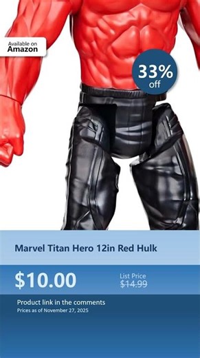 Marvel Titan Hero 12in Red Hulk