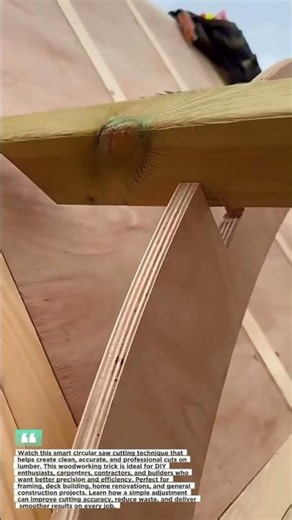 Perfect Circular Saw Cutting Trick #Woodworking #DIYProjects #Construction