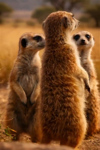 Can Meerkats Sense the Danger First?#TapTapAnimalIsland #Meerkat #WildAnimals #Nature #Shorts
