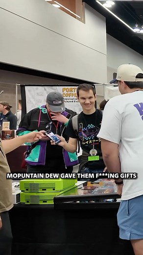 I Found The BIGGEST Mountain Dew Collector! Showcasing a deal at the Portland Retro Gaming Expo, check out the full video on my YouTube channel - link in bio! • • • • • #pokemon #pokemoncards #cardshows #vendor #vendorpov #sales #youtube #trade #trades #vintagepokemon #videogames #gaming #nintendo #sega #xbox #playstation | Derek Swanson