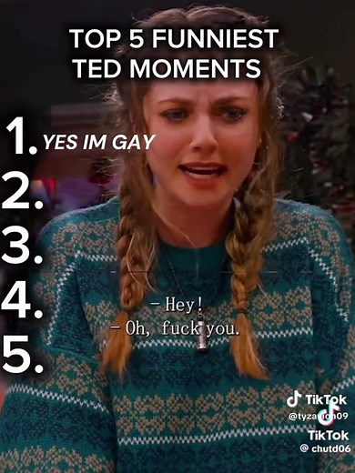 Top 5 Funniest Ted Moments #fyp #comedy #ted #tvshow #top5 | ted show funny moments